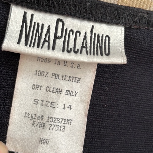 Size 14, Deep navy blue, drop waisted dress - Picture 2 of 5